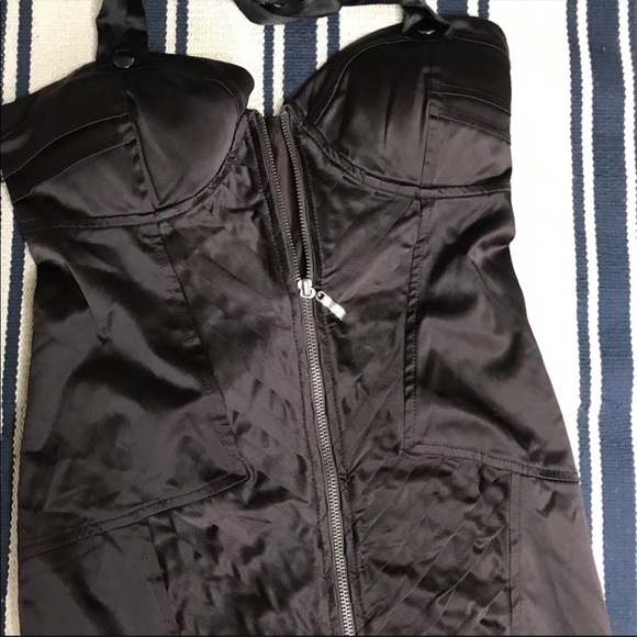 GORGEOUS Entry Brown Mini Dress Size M - Picture 6 of 8